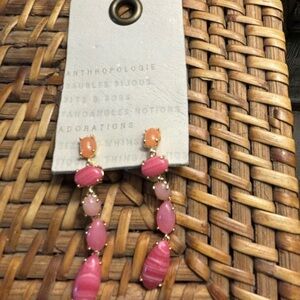 Anthropologie Dangle Stone Earrings